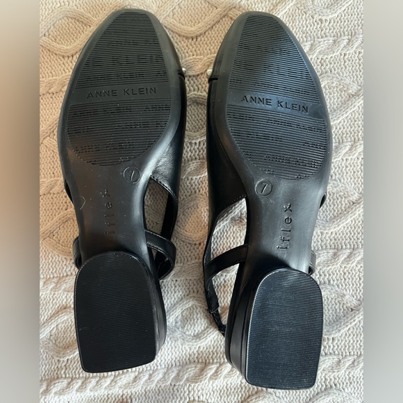 NIB Anne Klein Charma Style Flex Black Flats with Pearl Decor Women’s Size 7 - Picture 8 of 12